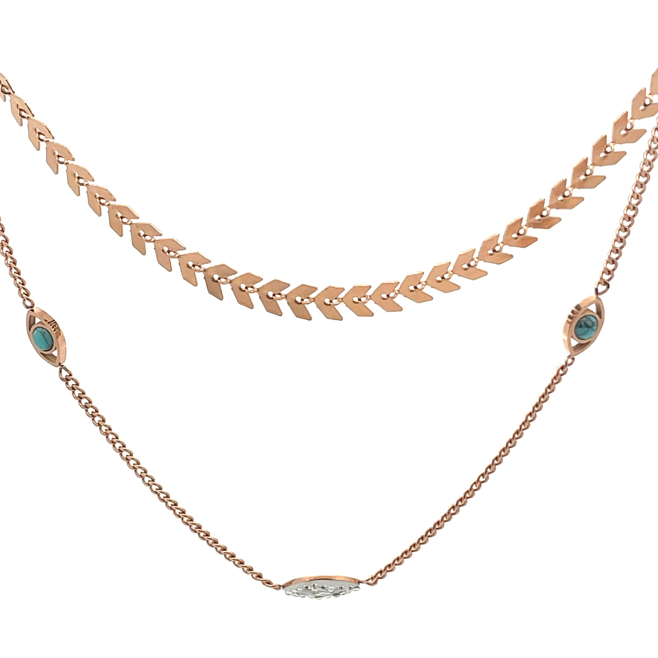 Nebelli Halskette Rose