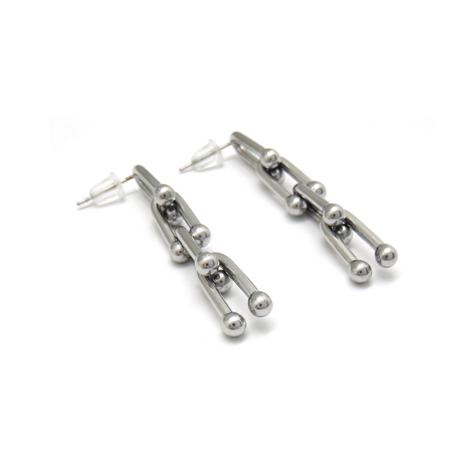 Lobanis Ohrringe Weiß