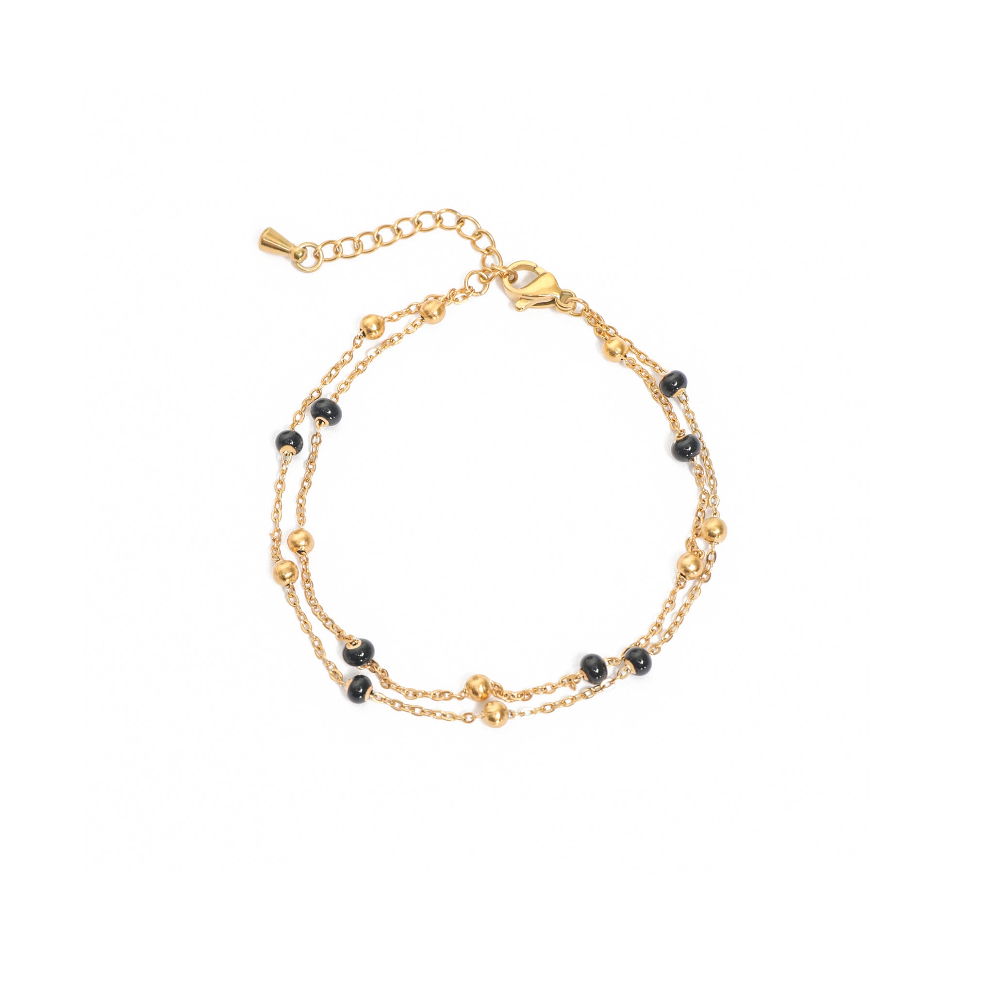 Regable Schwarz Armband Gold