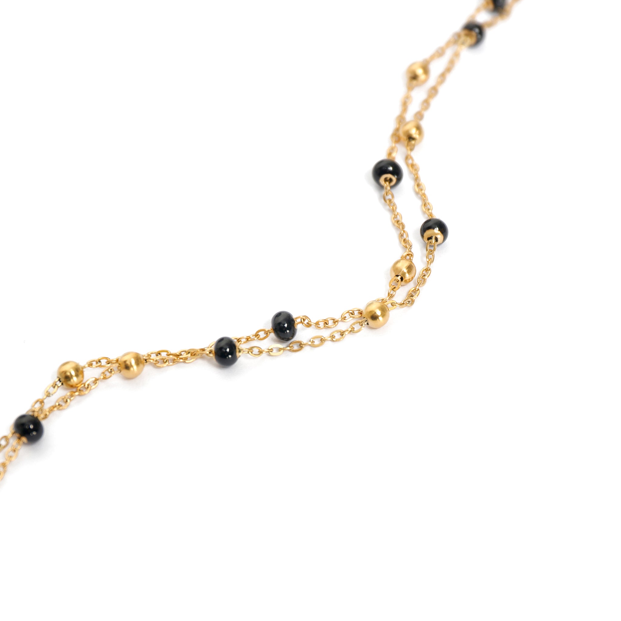 Regable Schwarz Armband Gold