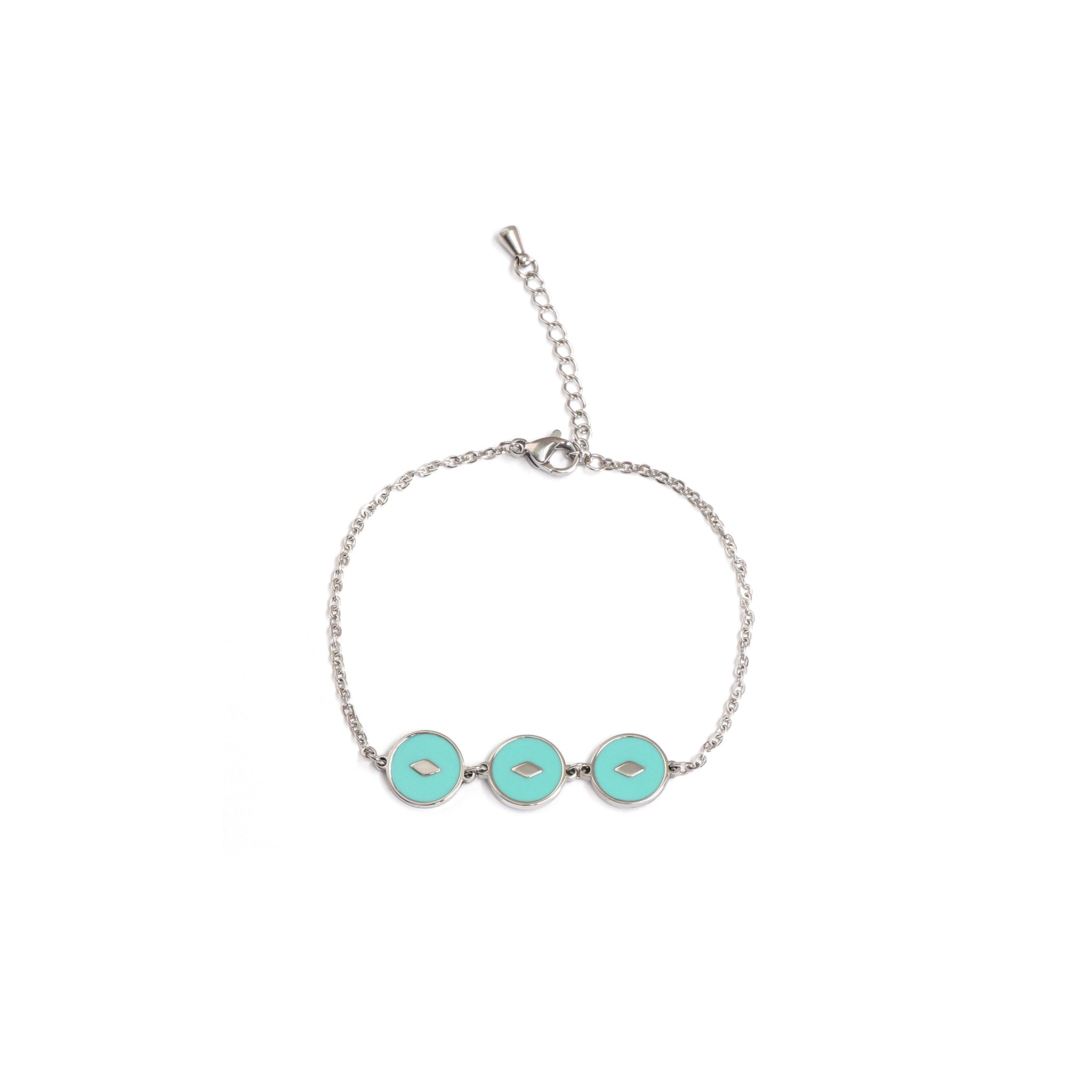Karena Türkis Armband Weiß