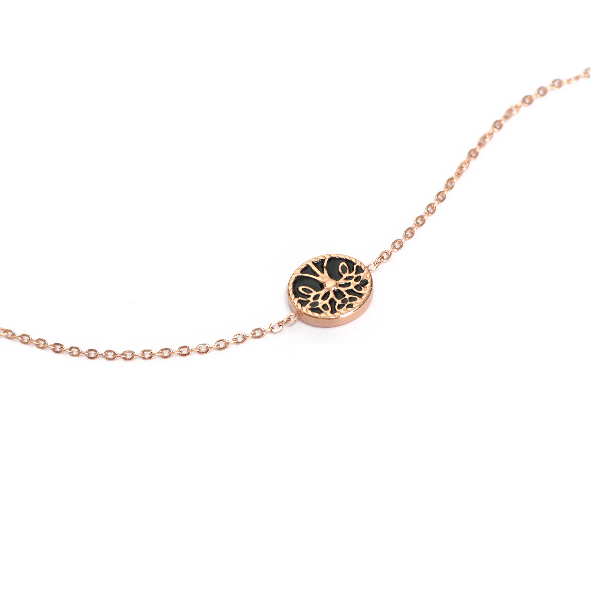 Kirestin Schwarz Armband Rose