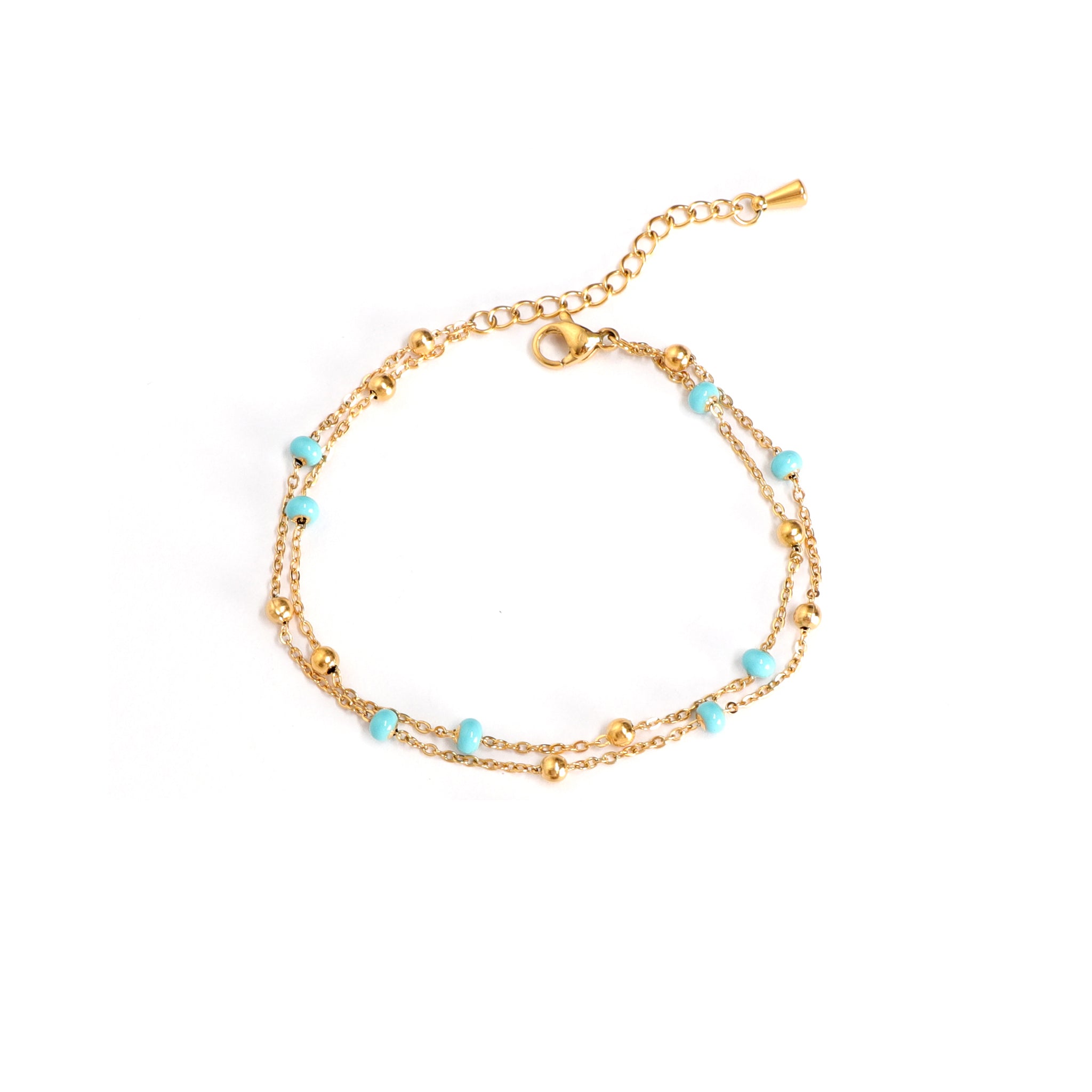 Regable Blau Armband Gold