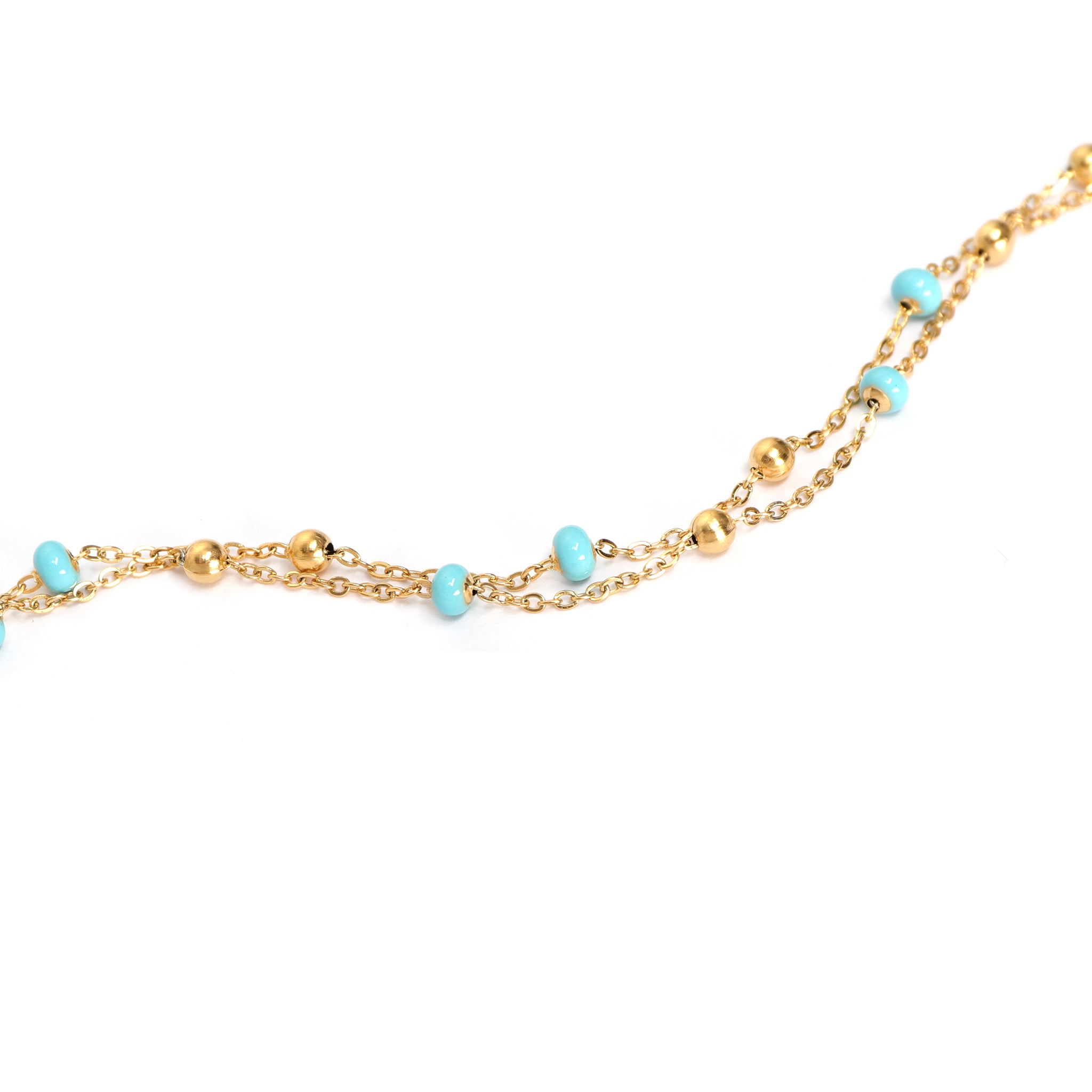 Regable Blau Armband Gold