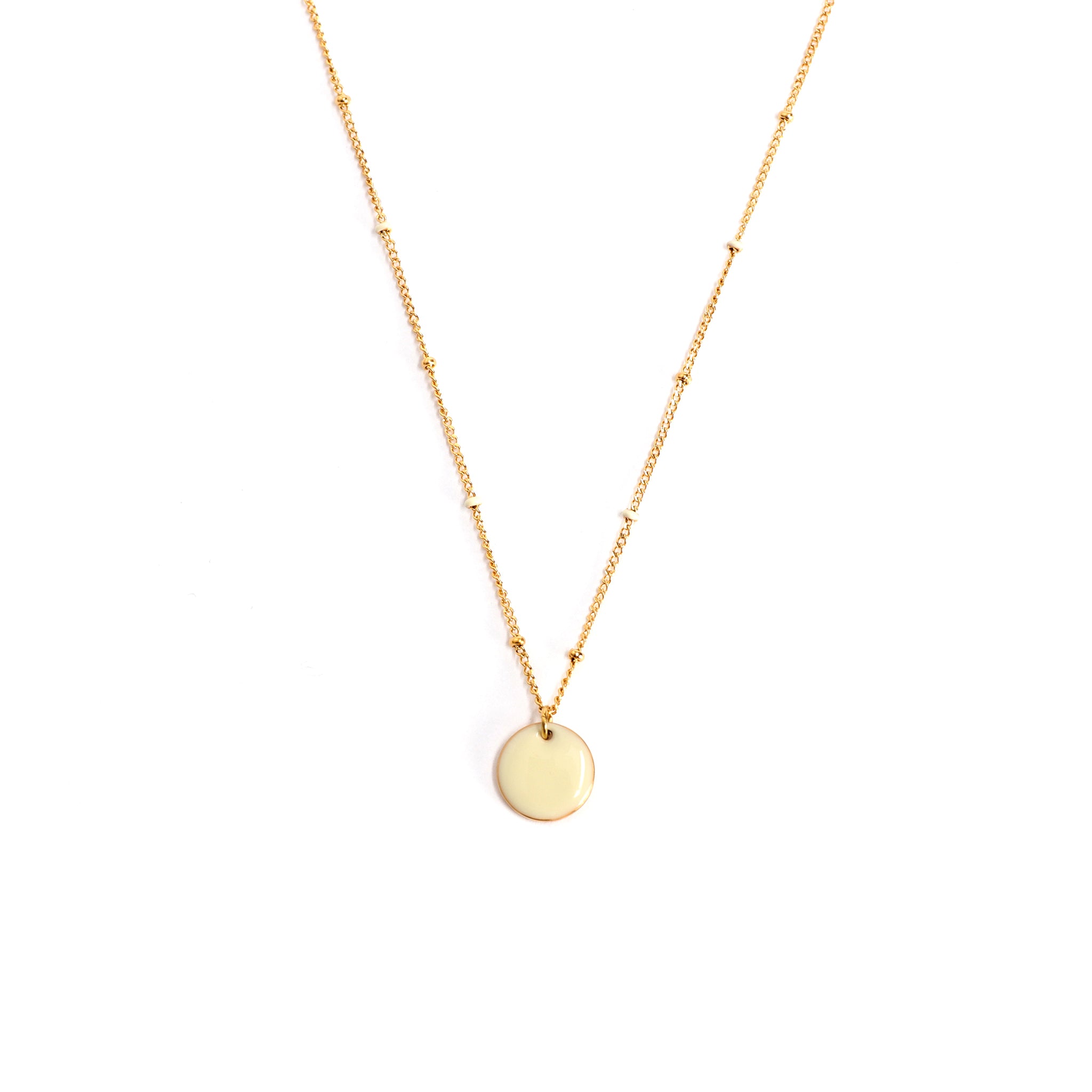 Sawinta Weiß Halskette Gold