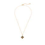 Rezva Schwarz Halskette Gold