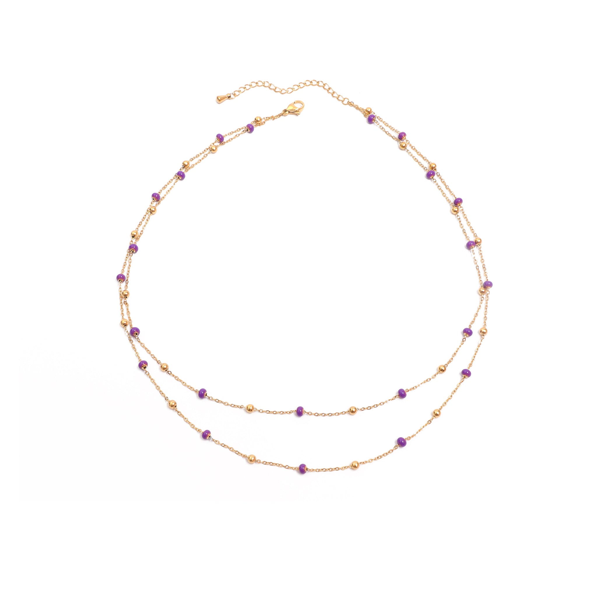 Remitus Lila Halskette Gold