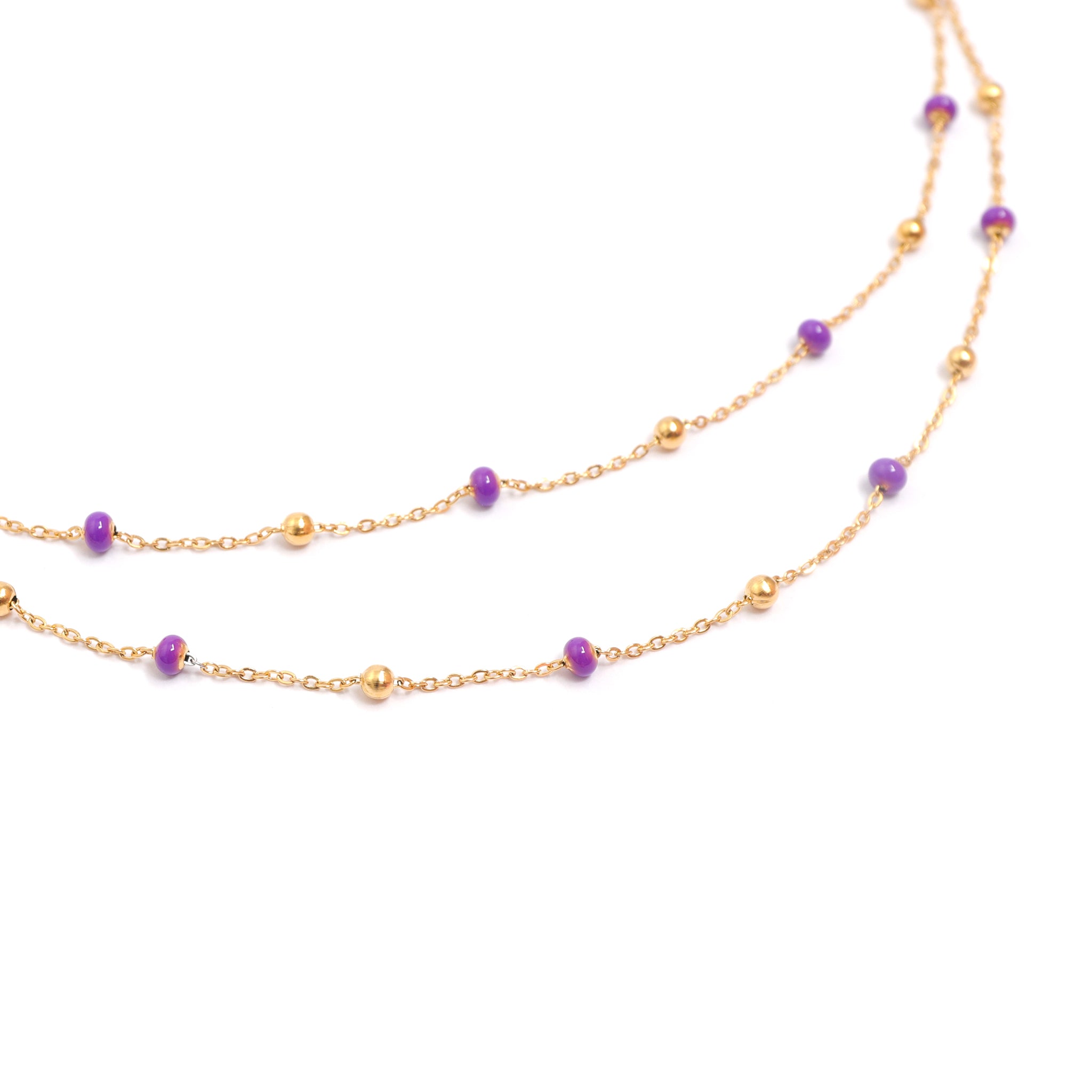 Remitus Lila Halskette Gold