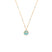 Tiryegg Blau Halskette Gold