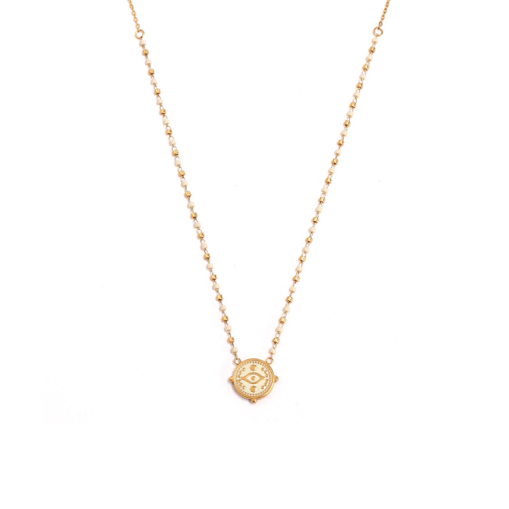 Zehale Weiß Halskette Gold