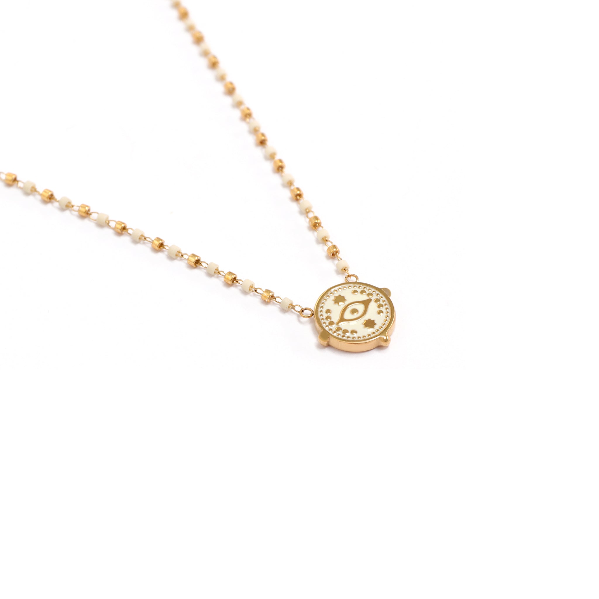 Zehale Weiß Halskette Gold