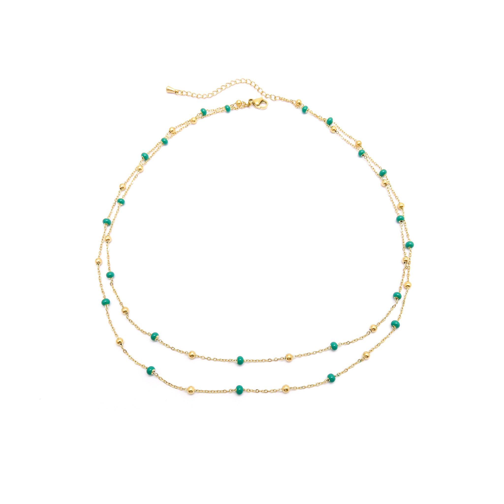 Remitus Grün Halskette Gold