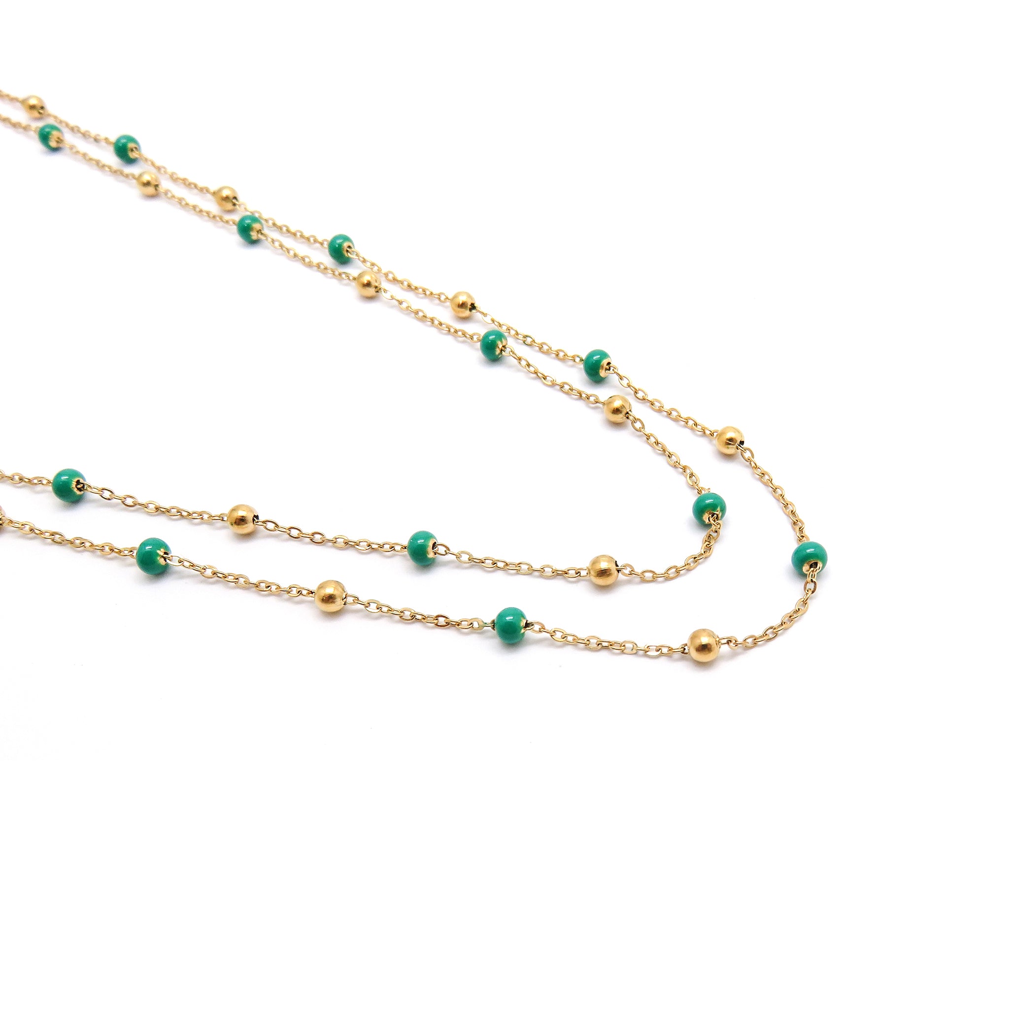 Remitus Grün Halskette Gold