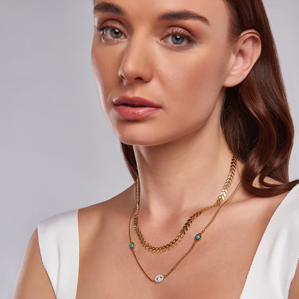 Nebelli Halskette Gold