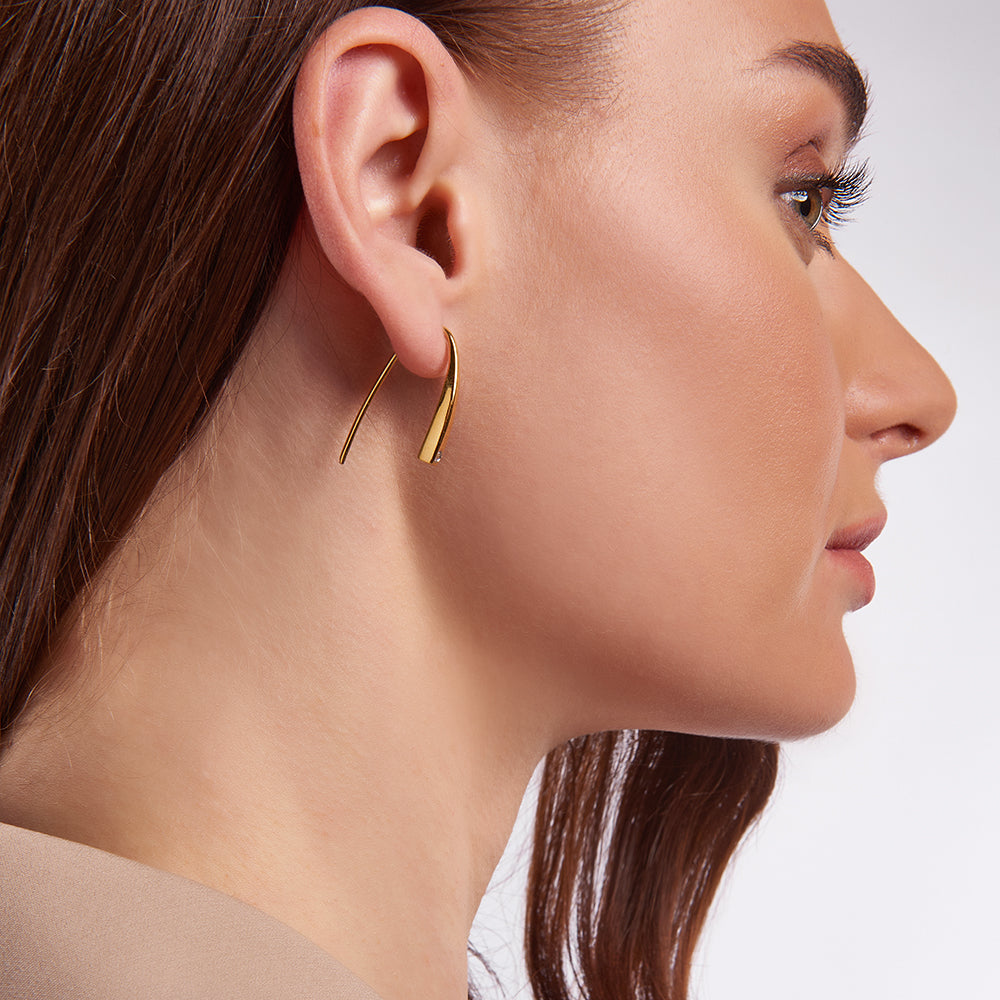 Rundswa Ohrringe Gold