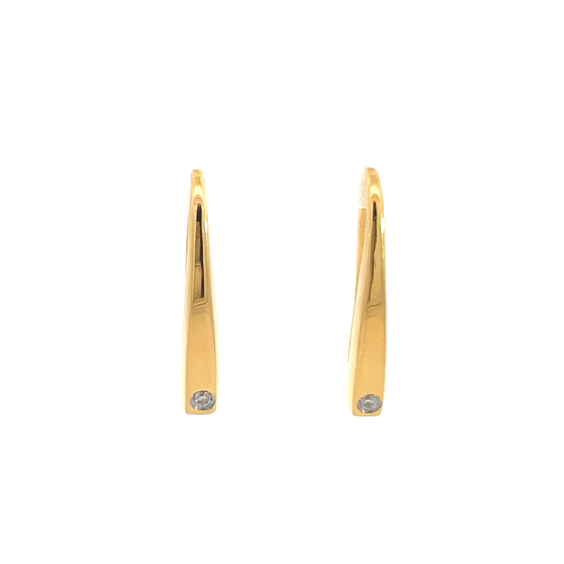 Rundswa Ohrringe Gold