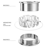 1 WORLD 1 LOVE Ring Set