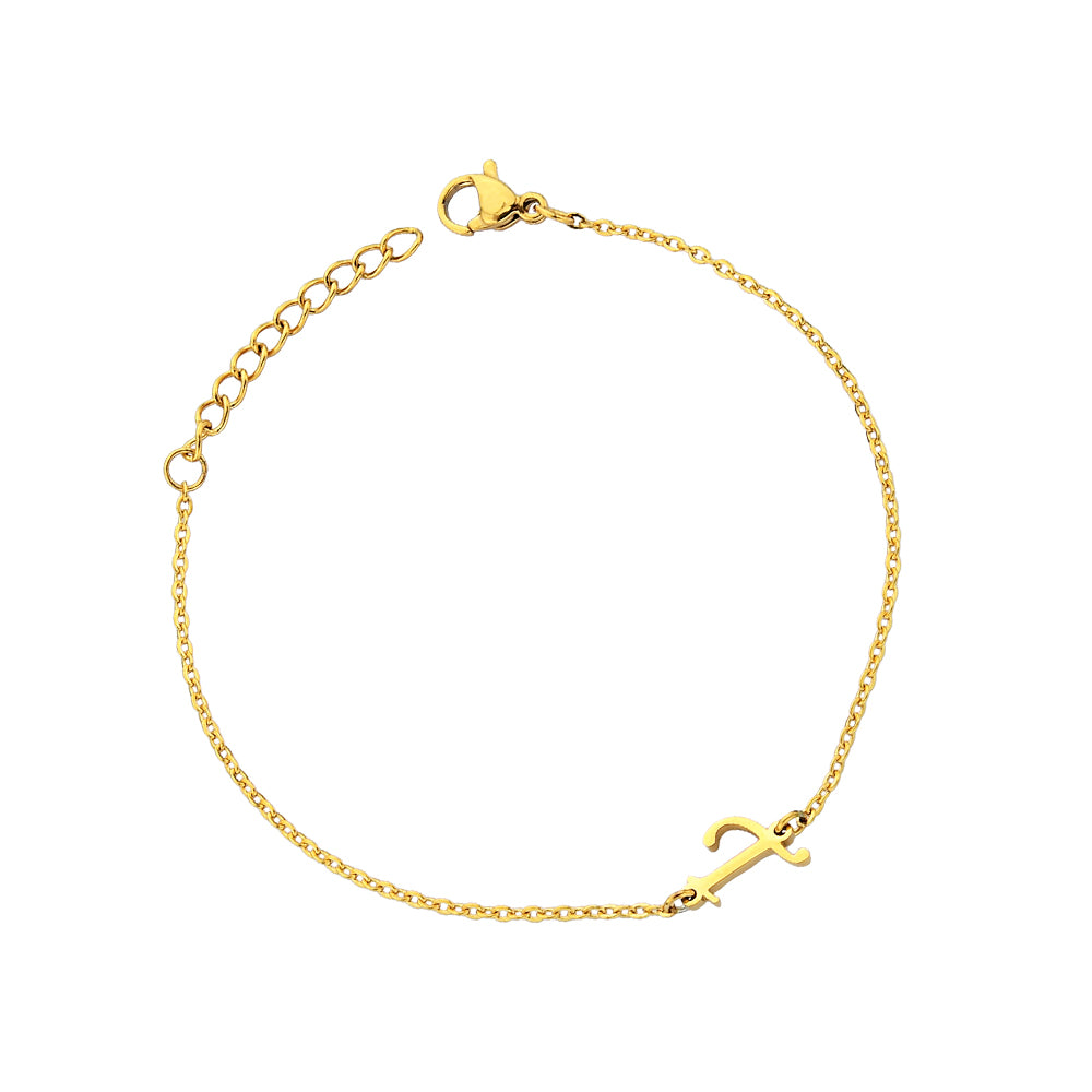Pfer Letter-T Armband Gold