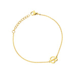 Pfer Letter-B Armband Gold