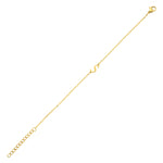 Pfer Letter-S Armband Gold