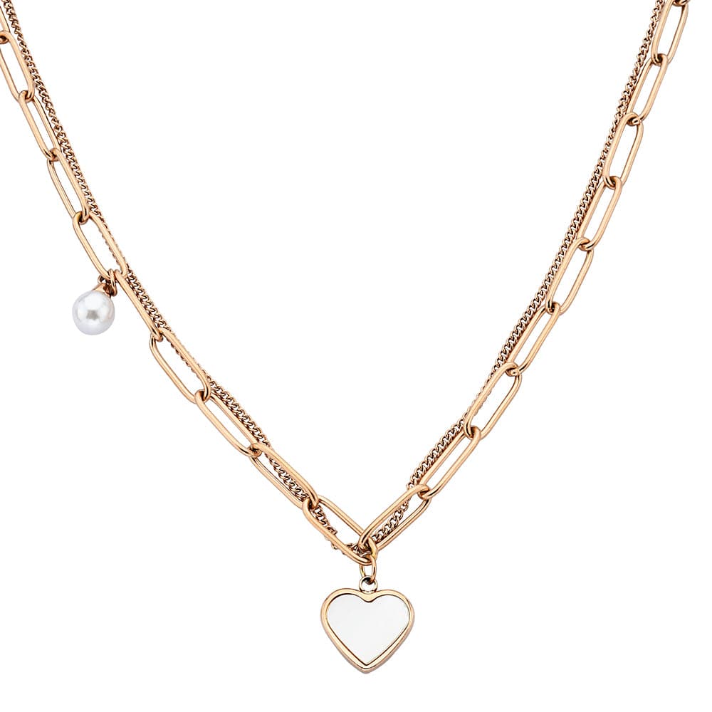 Gulde Halskette Rose