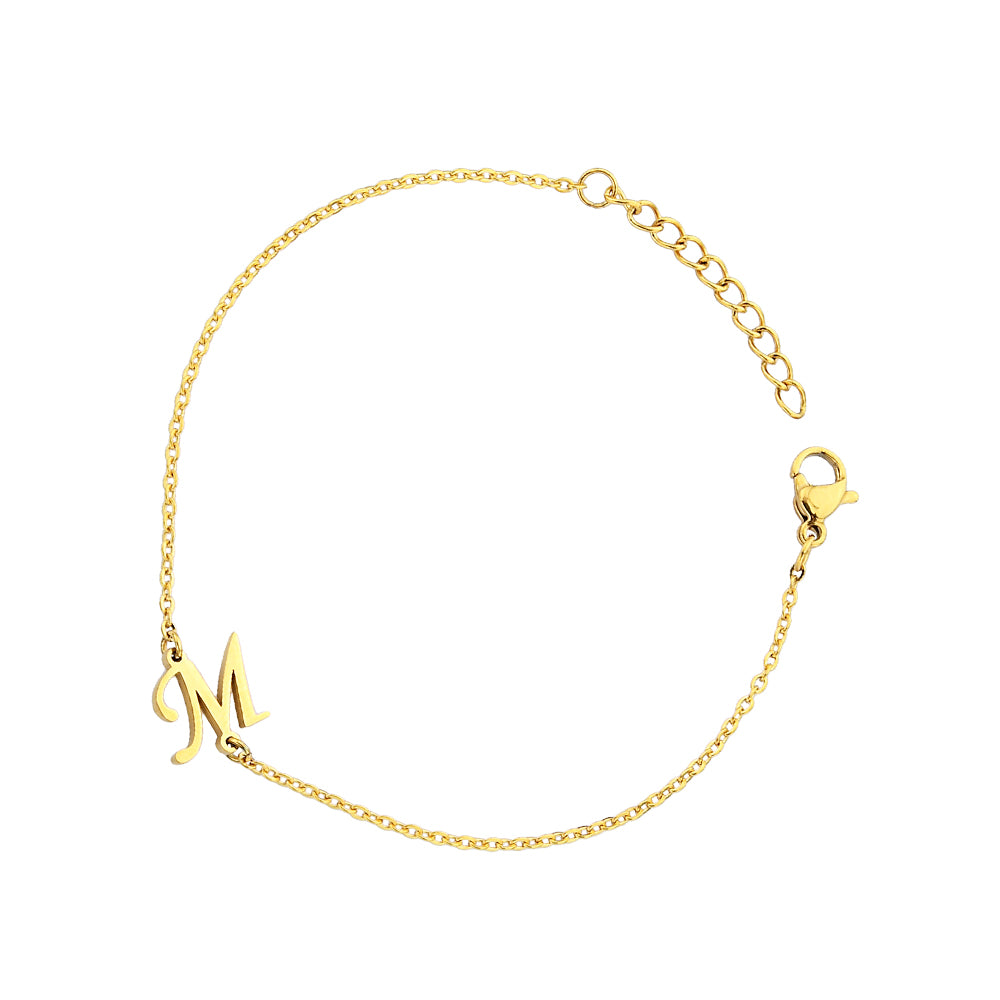 Pfer Letter-M Armband Gold
