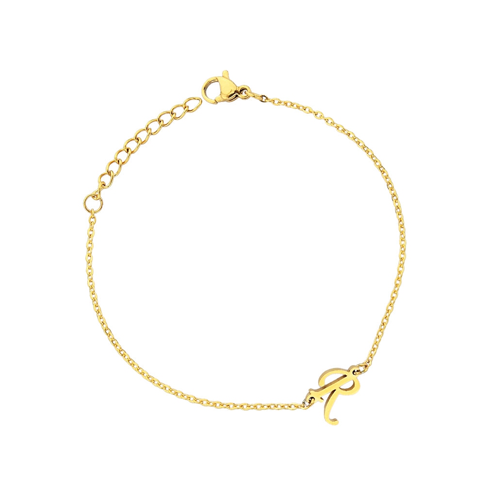 Pfer Letter-R Armband Gold
