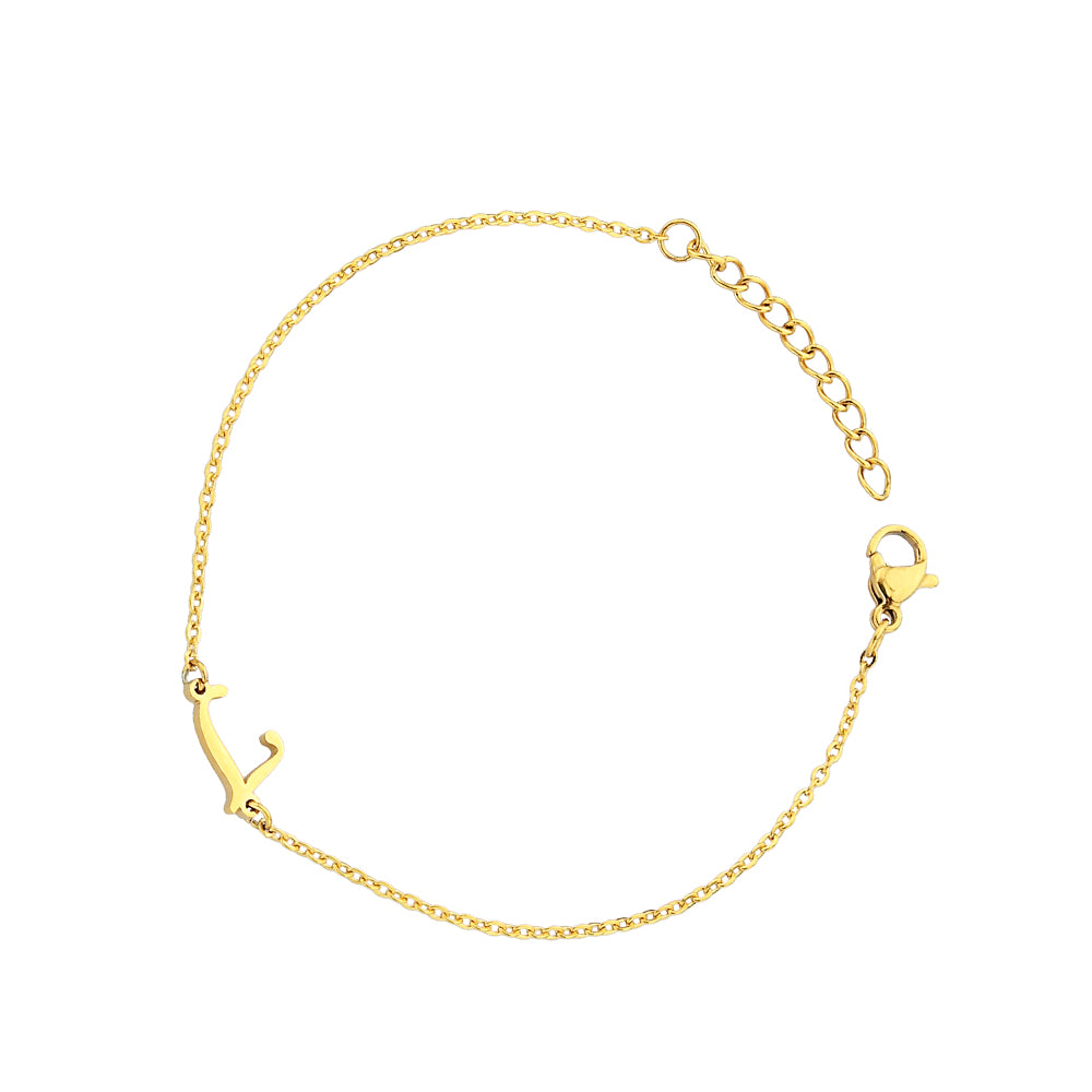Pfer Letter-L Armband Gold