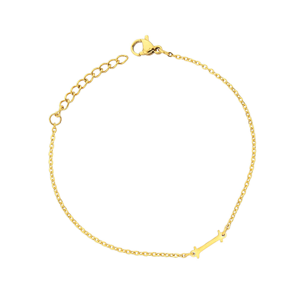 Pfer Letter-I Armband Gold