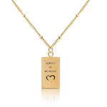 'ALWAYS IN MY HEART' necklace