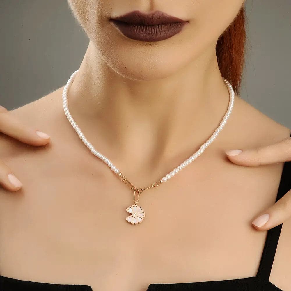 Cumet Halskette Rose