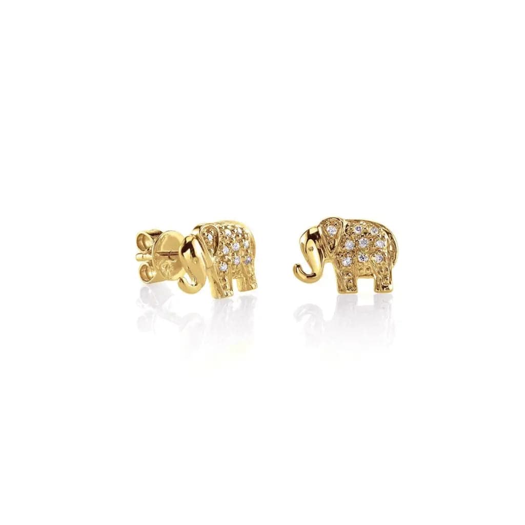 Elephant Stud Earring