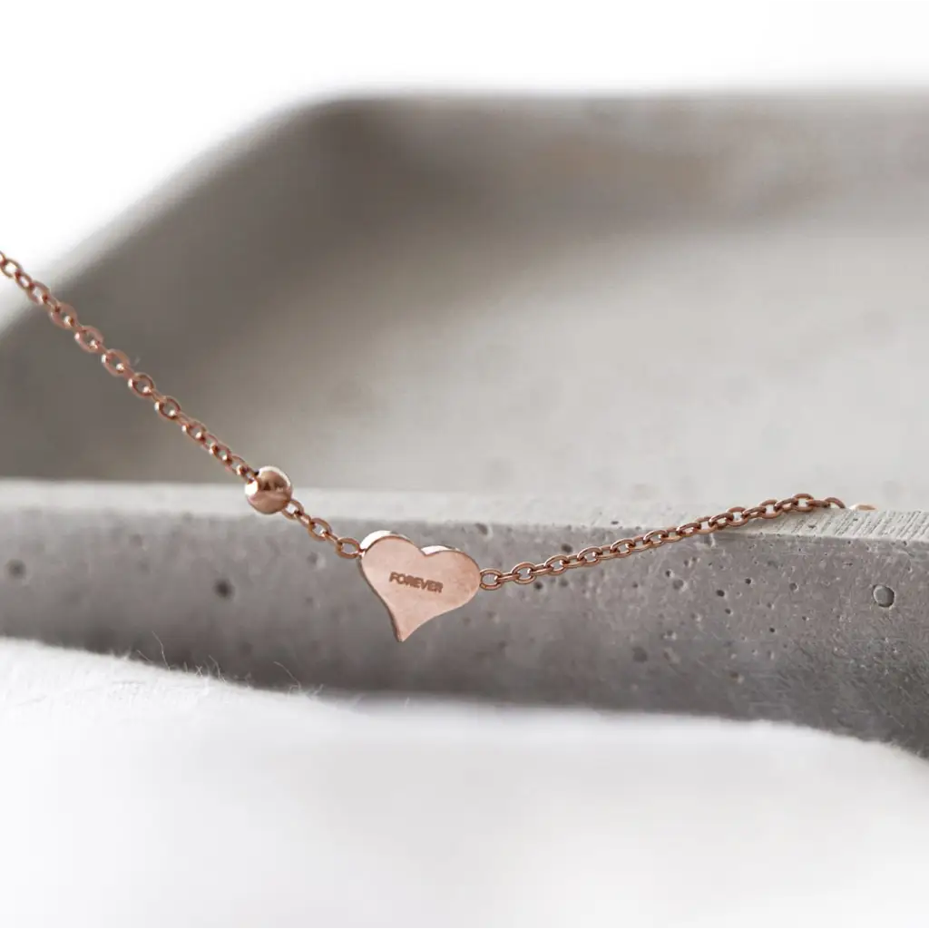 'FOREVER' heart bracelet
