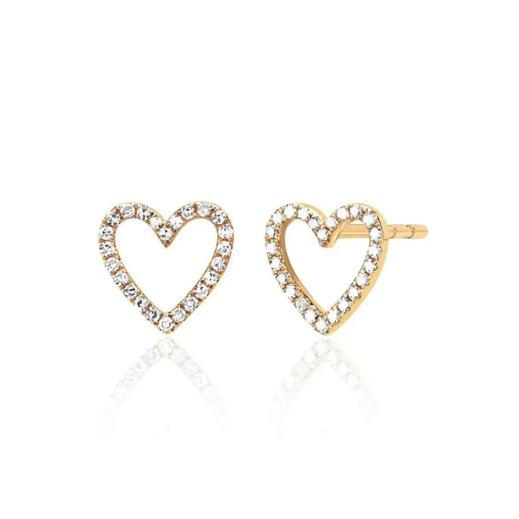 Heart Circon Stud earring