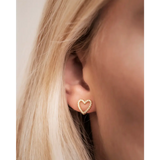 Heart Circon Stud earring
