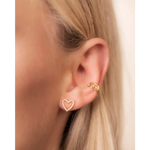 Heart Circon Stud earring