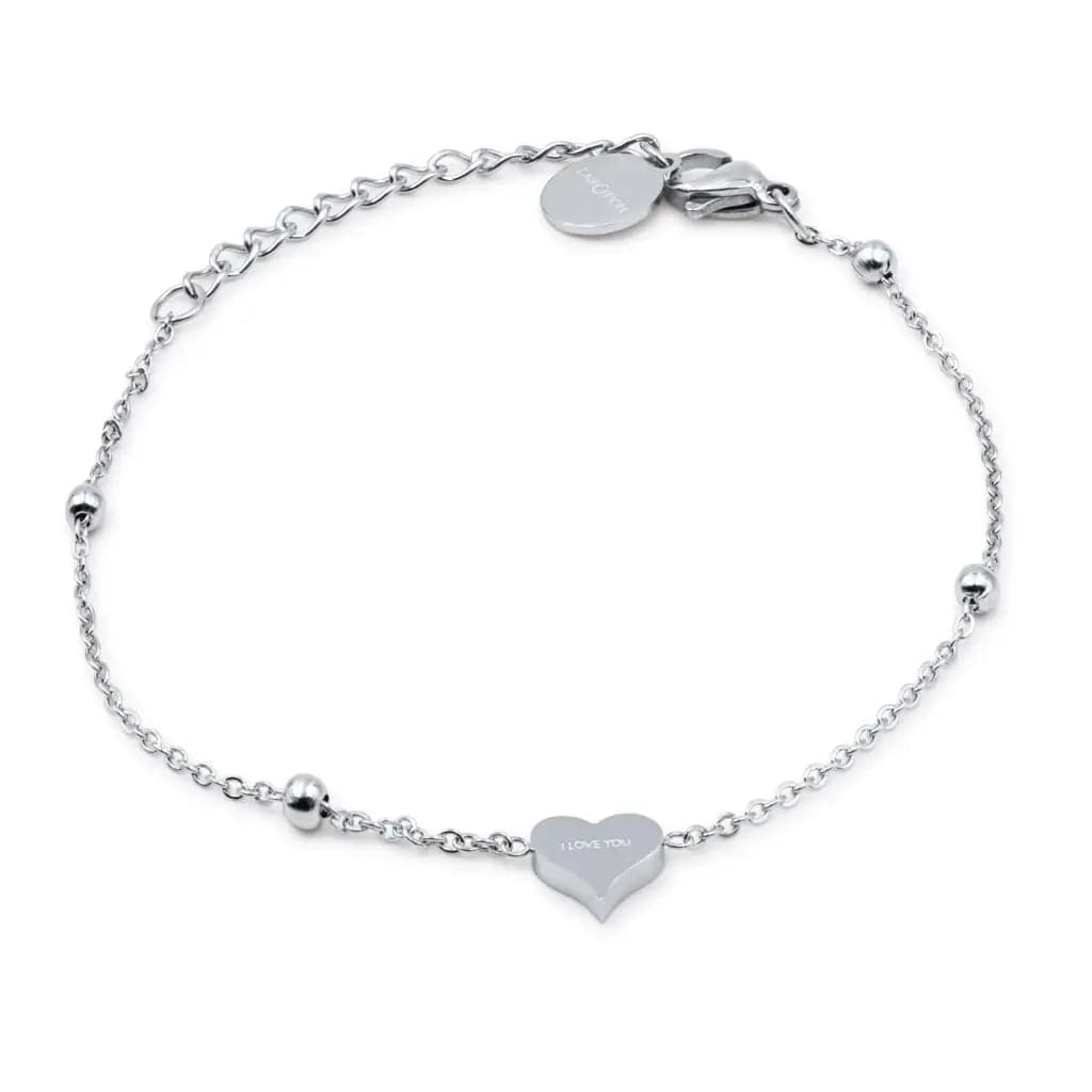 'I LOVE YOU' heart bracelet