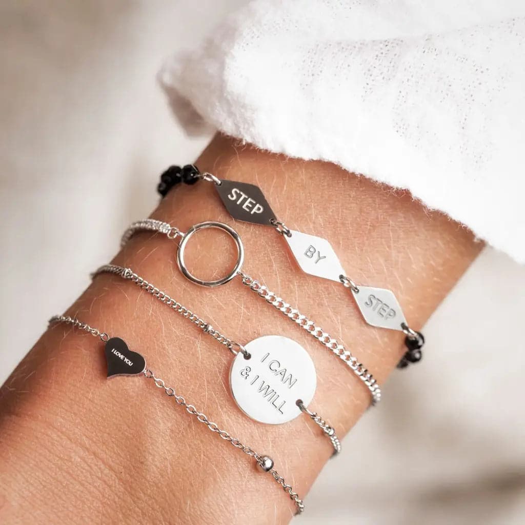 'I LOVE YOU' heart bracelet