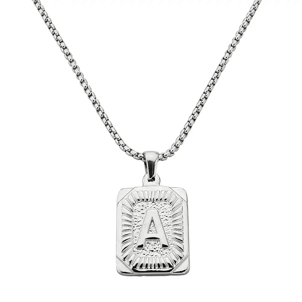 Lost Letter-A Halskette Weiß