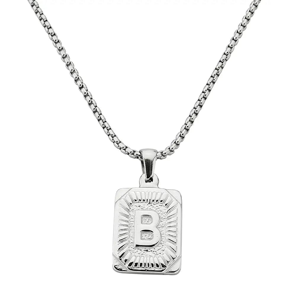 Lost Letter-B Halskette WeiĂ