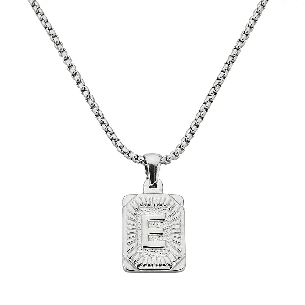 Lost Letter-E Halskette Weiß