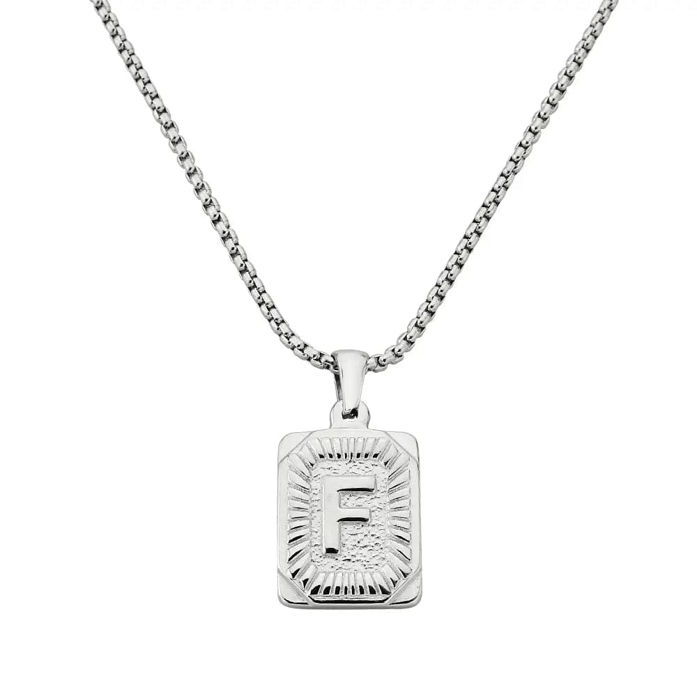 Lost Letter-F Halskette Weiß