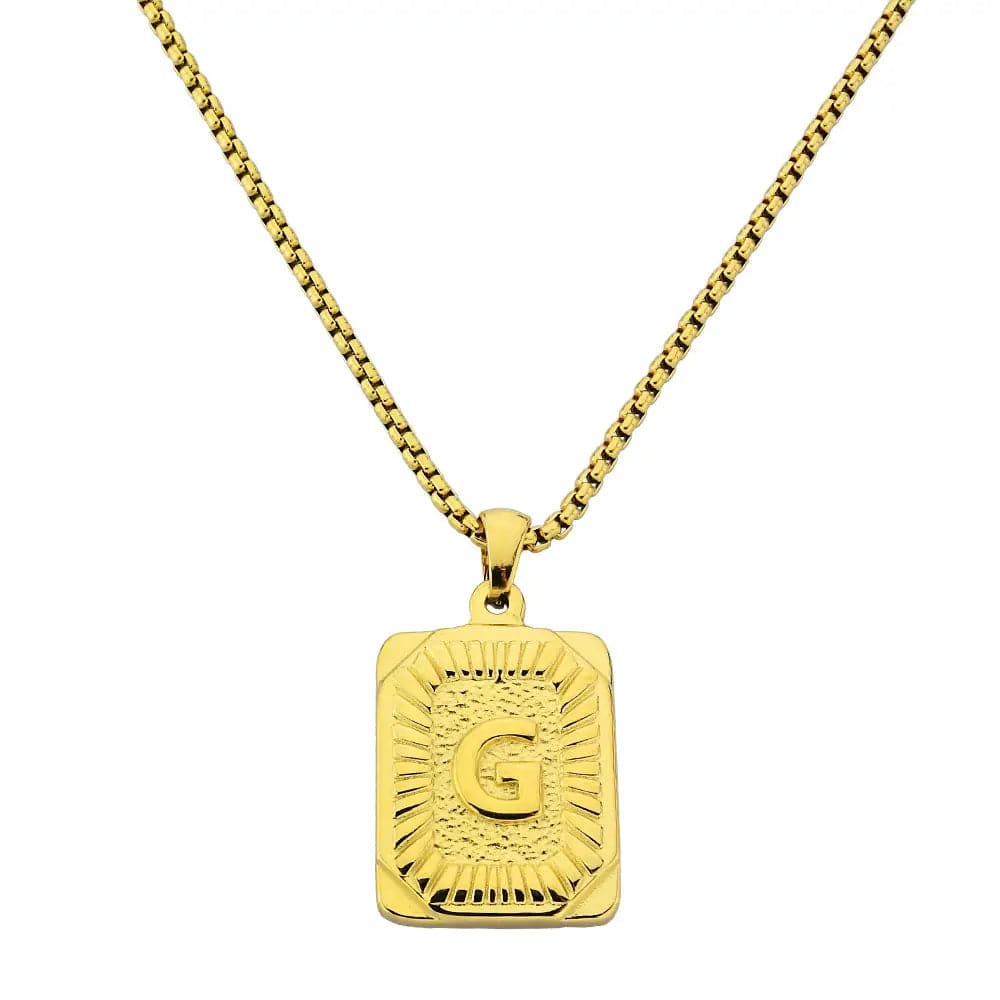 Lost Letter-G Halskette Gold