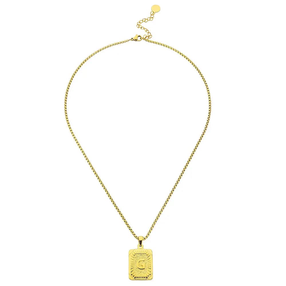 Lost Letter-G Halskette Gold