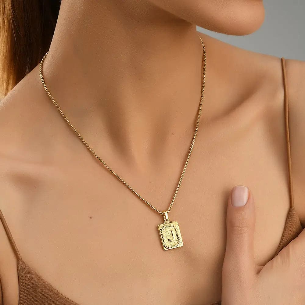 Lost Letter-J Halskette Gold
