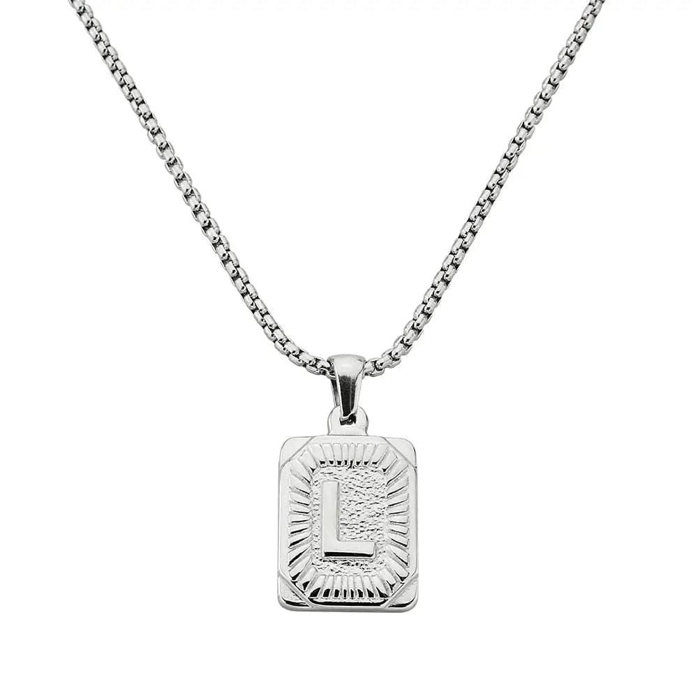 Lost Letter-L Halskette Weiß