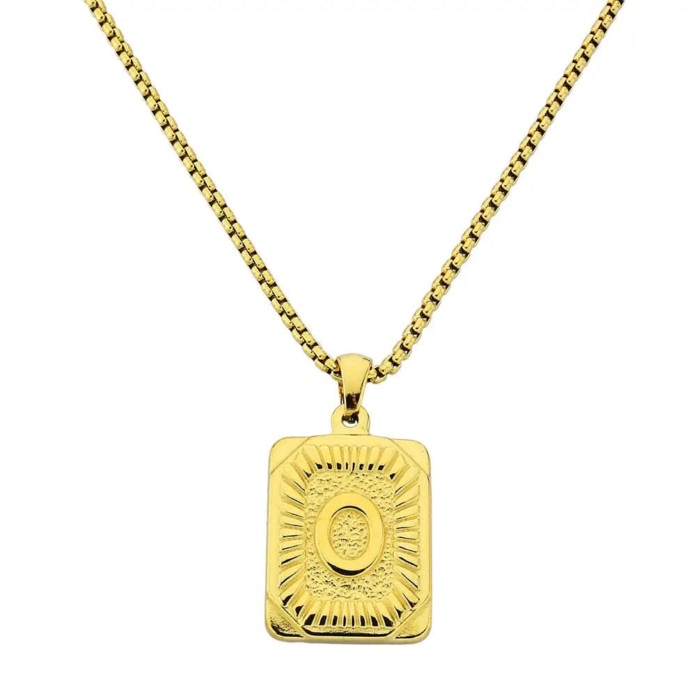 Lost Letter-O Halskette Gold
