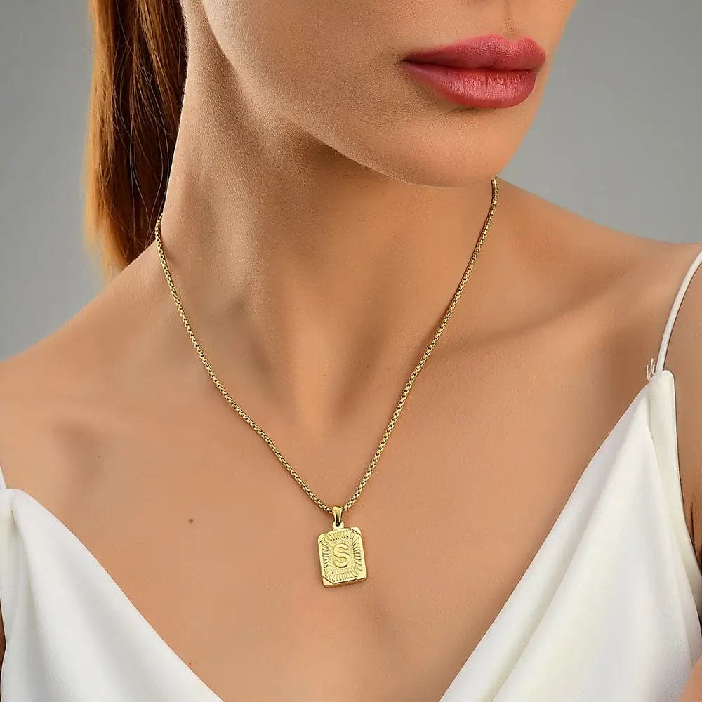 Lost Letter-S Halskette Gold