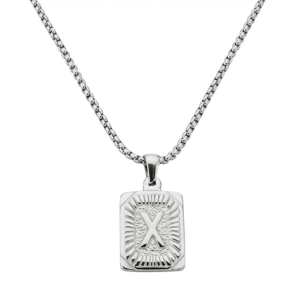 Lost Letter-X Halskette Weiß
