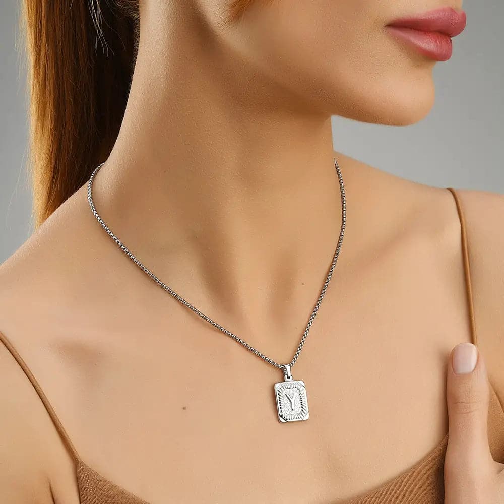 Lost Letter-Y Halskette Weiß